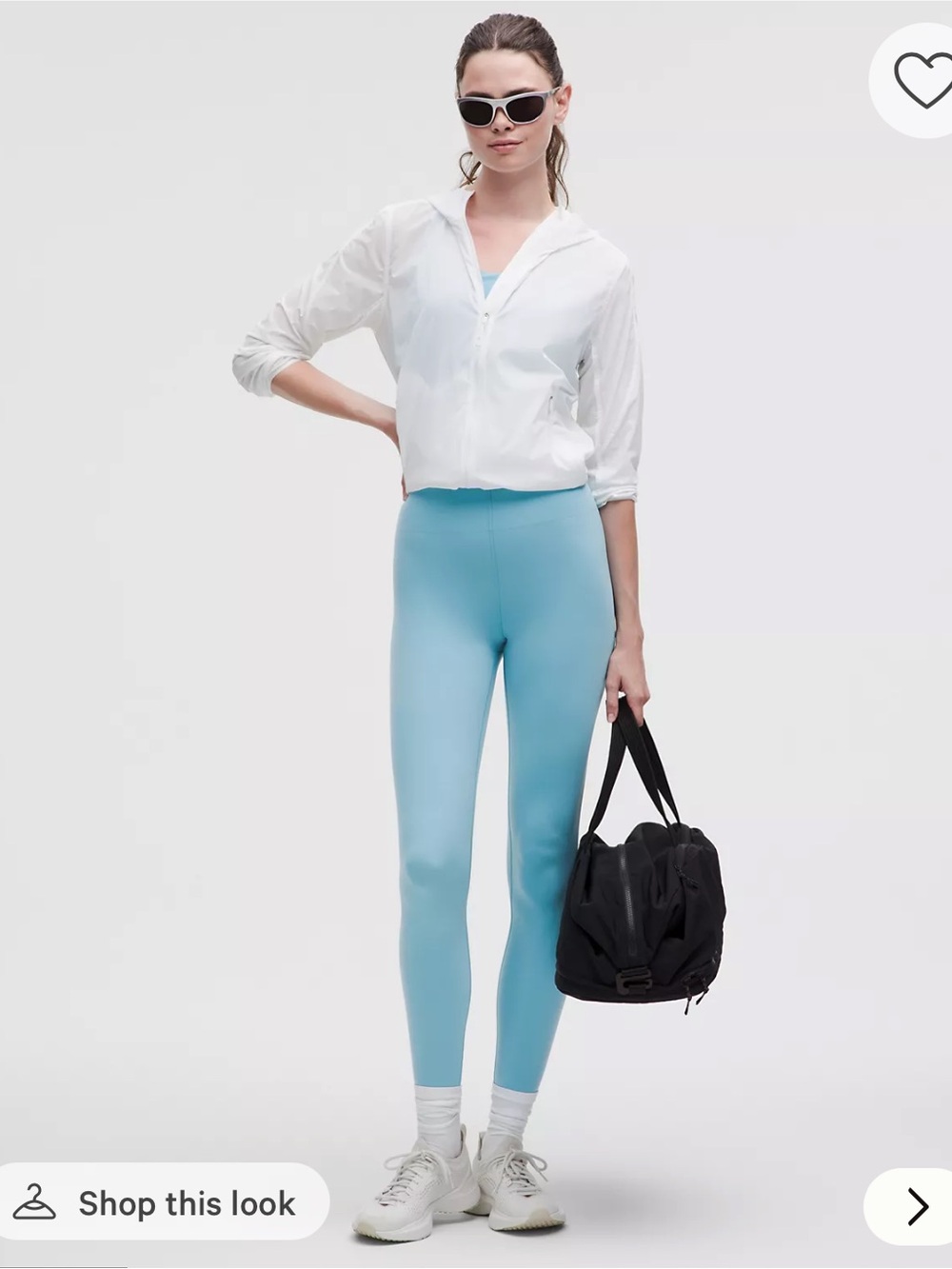 Lululemon Glow Up HR Tight 28” - Size 10, Washed Blue NWT